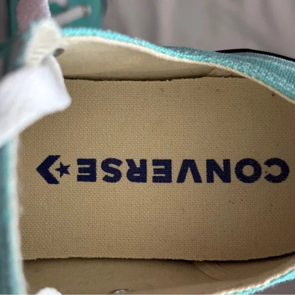 Converse All ⭐️ Star Unisex W6/M4 Chuck Taylor Aqua Canvas Low Top Sneakers - Picture 12 of 14
